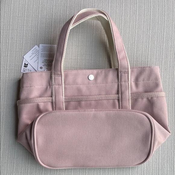 Lululemon Daily Multi-Pocket Mini Canvas Tote Bag 6.5L - mink berry light ivory - Picture 5 of 15